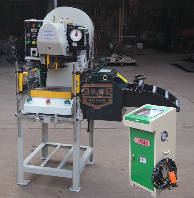 5噸小型沖床配NC自動(dòng)送料機(jī)實(shí)例